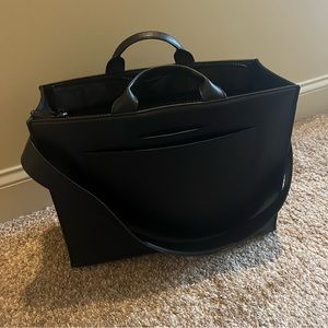 Dagne Dover Large Daily Tote Onyx Black Work Bag Laptop
